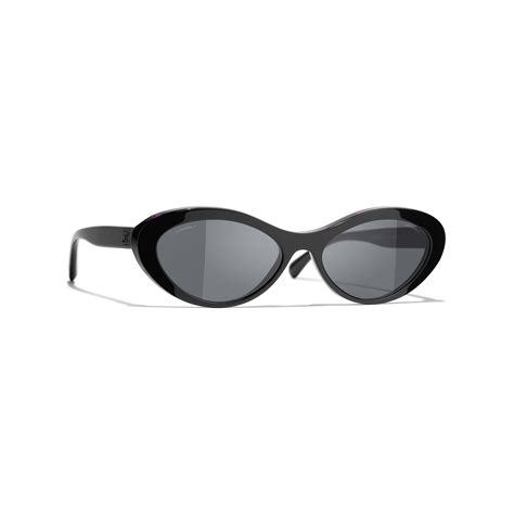 chanel 5353 c.501 s8 oval sunglasses|Oval Sunglasses .